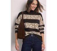 Jacquard Pullover mit Turtle Neck