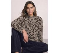Jacquard Pullover mit Turtle Neck