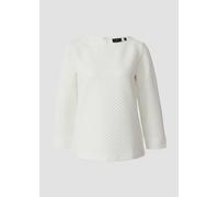 Jacquard-Sweatshirt im Relaxed Fit mit U-Boot-Ausschnitt 32 creme 2170799.0200.32