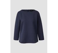 Jacquard-Sweatshirt im Relaxed Fit mit U-Boot-Ausschnitt 38 blau 2170799.5924.38