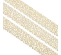 Jacquardband, Polyester-Jacquard-Borte, 50 mm breit, 7 m, mehrfarbig(Light Yellow)