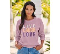 Jacquardpullover HEINE "Pullover", Damen, Gr. 48, rosa (rosé), 50% Baumwolle, 50% Polyacryl, gemustert, mehrfarbig, Pullover (32125237-48) rosé