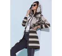Jacquardstrickjacke CREATION L, Damen, Gr. 44, grau (graphit, hellgrau, gemustert), 45% Viskose, 35% Polyamid, 20% Polyester, gemustert, Strickjacken (85175136-44) graphit, hellgrau, gemustert
