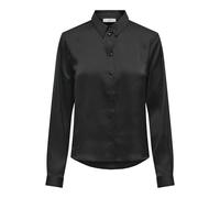 JACQUELINE de YONG Damen Jdyfifi Life L/S Short Shirt Wvn Noos Satinbluse, Schwarz, 44 EU