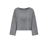 Jacqueline De Yong Damen Jdyrue Life L/S Boat Neck KNT Noos Pullover, Medium Grey Melange, M EU