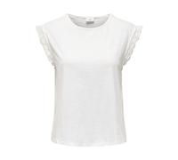 Jacqueline de Yong Damen Jdysalva Life S/L Crochet JRS Top, Cloud Dancer, M