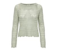 Jacqueline De Yong Damen Jdysun Lay L/S Boatneck Pullov. KNT Noos Strickpullover, Desert Sage, XS EU