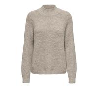 Stehkragenpullover JDY "JDYZOEY LIFE L/S HN RAGLAN PUL KNT NOOS" Gr. M (38), grau (chateau gray detail:melange) Damen Pullover (43486567-M) chateau gray detail:melange