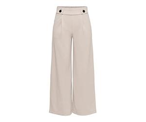 Jacqueline de Yong Damen Weite Palazzo JdyGeggo Stoff-Hose Marlenehose, Farbe:Creme, Jeans/Hosen Neu:XS / 32L