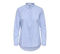 JDY Damen JDYMIO L/S Shirt WVN NOOS Bluse, Blau (Cashmere Blue Stripes: Cloud Dancer), 36