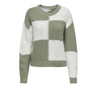 JDY - JDYJUSTY L/S MIX STRUC PULLOVER KNT NOOS sea spray - Gr. - M