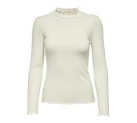 JDY Damen JDYfransiska L/S Highneck Top Jrs Noos Langarmshirt, Whitecap Gray, XL EU