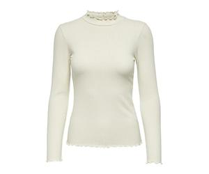 Jacqueline de Yong Female Top JDYFRANSISKA Top | Baumwolle | Trockner nicht verwenden | Regular Fit | Stehkragen | Langarm | unifarben | wärmend | Ohne Verschluss