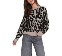 JdY Damen Jdyelanor Leo L/S On Pullover KNT, Beige, S