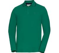 Jacques Britt Herren Poloshirt Langarm, Langarmshirt aus weichem Baumwoll-Piqué, atmungsaktiv & bequem, Regular Fit, elegant für Business und Freizeit, Grün, Gr. XL