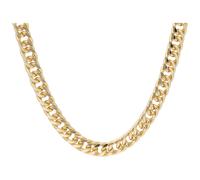 Jacques Charrel Kette Doppel - Panzerkette, Metall vergoldet 45 cm Damen