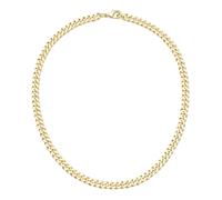 Jacques Charrel Kette massiv, diamantiert, hochwertige Kupfer Zink Legierung 50 cm