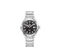 Jacques Du Manoir Military Chopper Herren Uhr 44,5 mm Edelstahl - Quarz Analog Armbanduhr Edelstahlarmband Silber, Herrenuhr Schwarz mit Datum, 10 bar, JDM-WG034-01