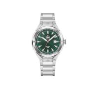 Jacques Du Manoir Military Chopper Herren Uhr 44,5 mm Edelstahl - Quarz Analog Armbanduhr Edelstahlarmband Silber, Herrenuhr Grün mit Datum, 10 bar, JDM-WG034-03