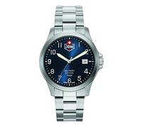 Jacques Du Manoir Millitary Alpha I, Herren Armbanduhr, Quarz Analog, Edelstahl, 40 mm, Edelstahlarmband, Silber, 10 bar, Zifferblattfarbe: Blau, Datumsanzeige, Leuchtzeiger, JDM-WG001-05