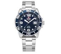 Jacques Du Manoir Millitary Mike Armbanduhr für Herren in der Farbe Silber mit Armband aus Edelstahl, Wasserdichtigkeit: 20 bar, Gehäusedurchmesser: 44 mm, JDM-WG020-03