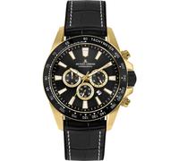 JACQUES LEMANS Herren Analog Quarz Uhr mit Edelstahl Armband mid-39622
