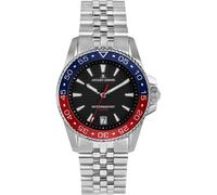 Jacques Lemans Herrenuhr 1-2205K Quarz Stahl/Schwarz 20 bar