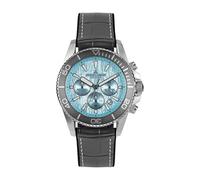 JACQUES LEMANS 1-2206E Herrenuhr Liverpool Diver Silikonband mit Leder Oberfläche Chronograph 20 ATM