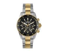 JACQUES LEMANS 1-2206L Herrenuhr Liverpool Diver mit Glieder Edelstahlarmband Chronograph 20 ATM