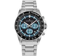 JACQUES LEMANS Herrenuhr Chronograph Schwarz/Eisblau 1-2207B