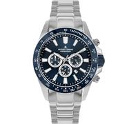 JACQUES LEMANS Analoge Herrenuhr Quarz mit Edelstahlarmband Mid-39575, Silber, Armband