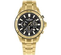 JACQUES LEMANS Analoge Herrenuhr Quarz mit Edelstahlarmband Mid-39603, Gold