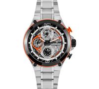JACQUES LEMANS Analoge Herrenuhr Quarz mit Edelstahlarmband mid-39608, Silber, Armband