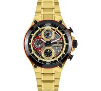 JACQUES LEMANS Analoge Herrenuhr Quarz mit Edelstahlarmband mid-39611, Gold