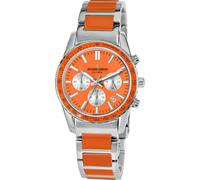 Chronograph JACQUES LEMANS "Liverpool, 1-2059L" Armbanduhren orange (silberfarben, orange) Damen (92146245-0) silberfarben, orange