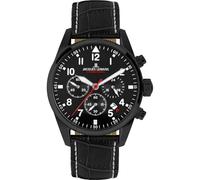 JACQUES LEMANS Herrenuhr Sport Chronograph 42 MM 10 ATM mit Lederband 42-2F