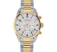 JACQUES LEMANS Herrenuhr Sport Chronograph 42 MM 10 ATM mit Edelstahlband 42-2G