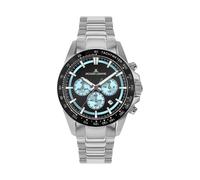 JACQUES LEMANS Herrenuhr Chronograph Schwarz/Eisblau 1-2207B