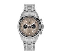 JACQUES LEMANS - Chronographen Liverpool - Quartz Uhrwerk - Edelstahl - Brown Steel - 20 ATM