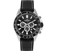 JACQUES LEMANS - Chronographen Liverpool - Quartz Uhrwerk - Gehäusedicke: 12.8 mm - Edelstahl - Black - 10 ATM
