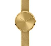 JACQUES LEMANS Damenuhr Design Collection Lederband massiv Edelstahl ip-Gold 1-2056H