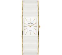 JACQUES LEMANS Damenuhr Keramik Dublin Goldfarben/Weiß 1-2214D