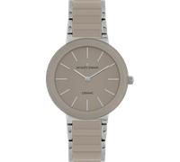 Jacques Lemans Damen Armbanduhr Monaco 42-7S Edelstahl Keramik beige