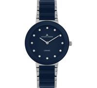 JACQUES LEMANS Damenuhr Monaco Keramik Zirkonia 34 MM 10 ATM mit Edelstahlband 42-7ZB