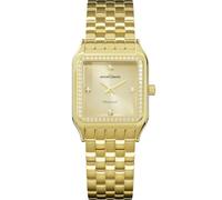 JACQUES LEMANS Damen-Quarzuhr Diamond Watches Goldfarben D-15C