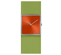 JACQUES LEMANS Damen-Uhren Analog Quarz One Size, Grün, Orange 32016506