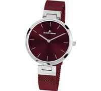JACQUES LEMANS Damen-Uhren Analog Quarz One Size, Rot 32016529