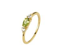 Jacques Lemans - Silberring vergoldet mit Peridot - SE-R113G56 - RW: 56