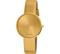 JACQUES LEMANS Damenuhr Design Collection Lederband massiv Edelstahl ip-Gold 1-2056H