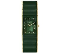 Jacques Lemans Damenuhr Dublin HighTech Ceramic grün / IP-gold (1-1940M)
